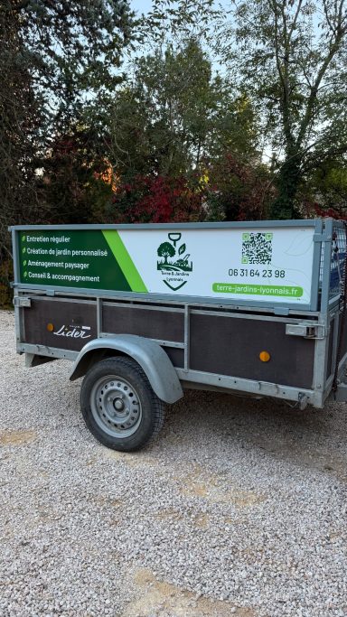 Panneau dibond remorque - Terre & Jardin Lyonnais